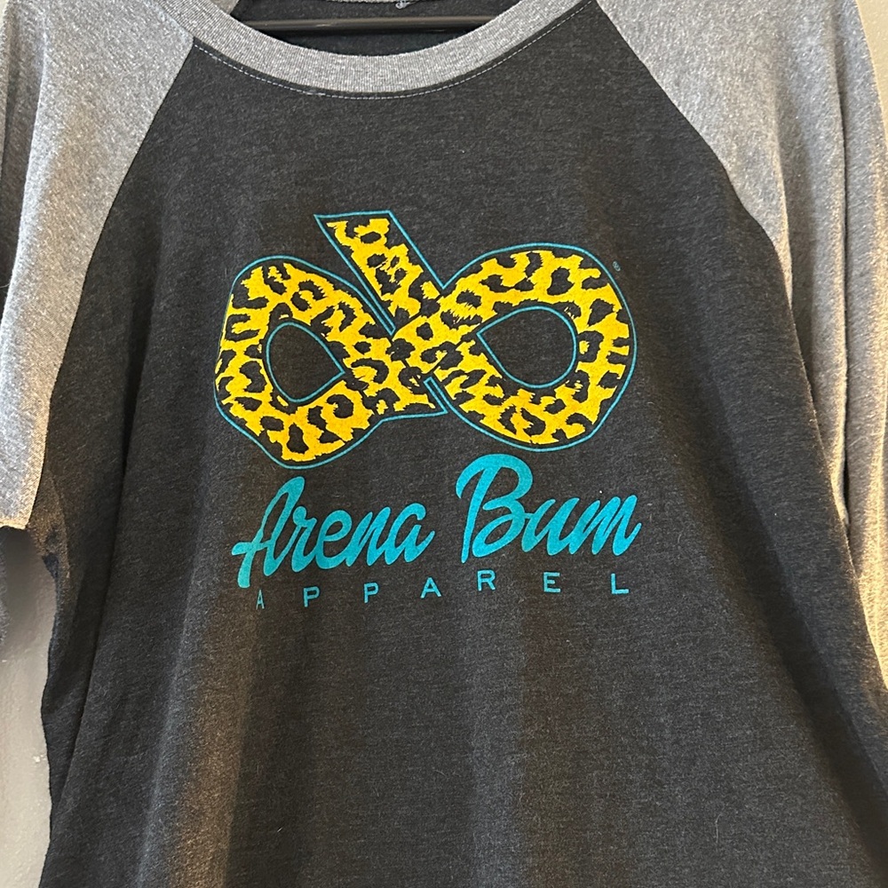 Women's Long Sleeve Tee - Gray and Black